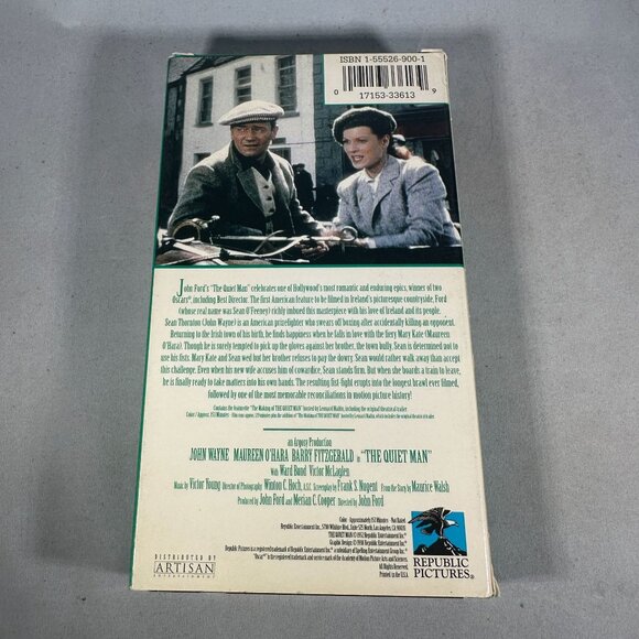 Quiet Man John Ford Director VHS Tape Republic Pictures NTSC 1998 John Wayne - Picture 2 of 3